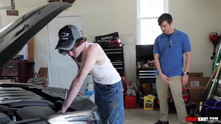 Colby Chambers Dicks Down Sexy Gay Country Boy Mechanic Right Through his Wranglers!!