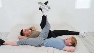 Friendly round of Indian leg wrestling
